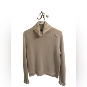 Nili Lotan Beige Turtleneck Sweater